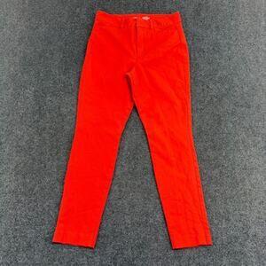Old Navy Pants Womens Size 4 Red Slim Fit Straight Leg Workwear Trousers